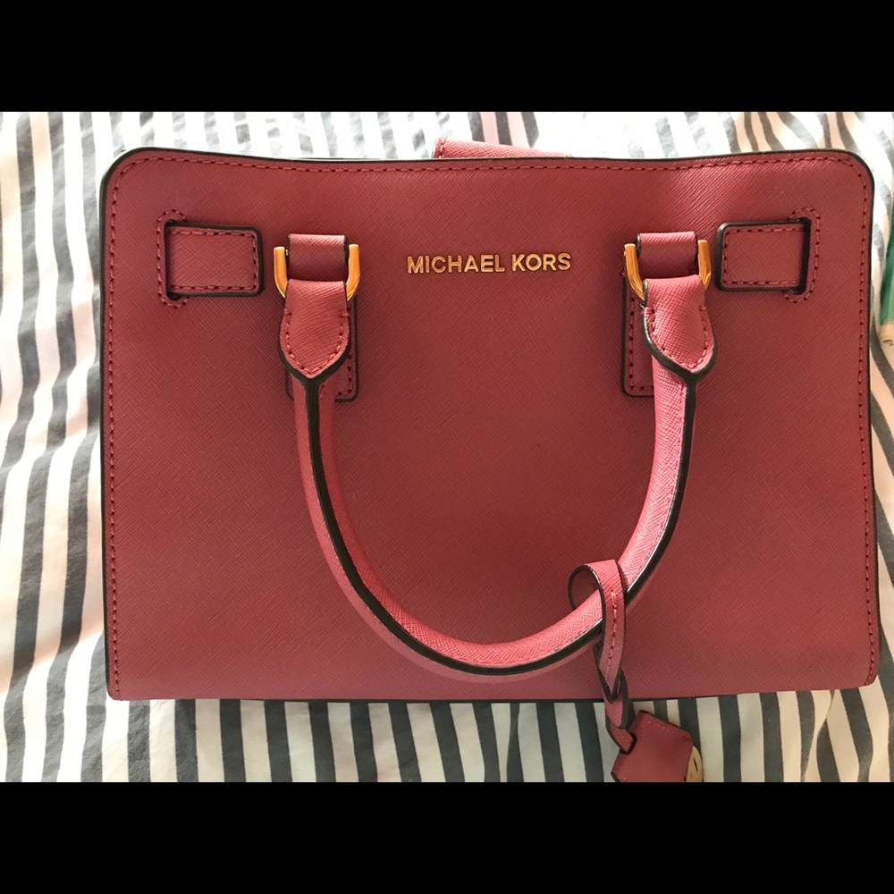 Dark Pink MK Purse